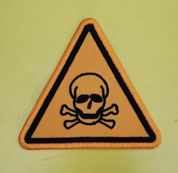 Warning sign Embroidered Iron on Patch - Kwaitokoeksister South Africa