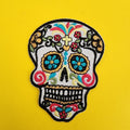 White Skull Iron on Patch
